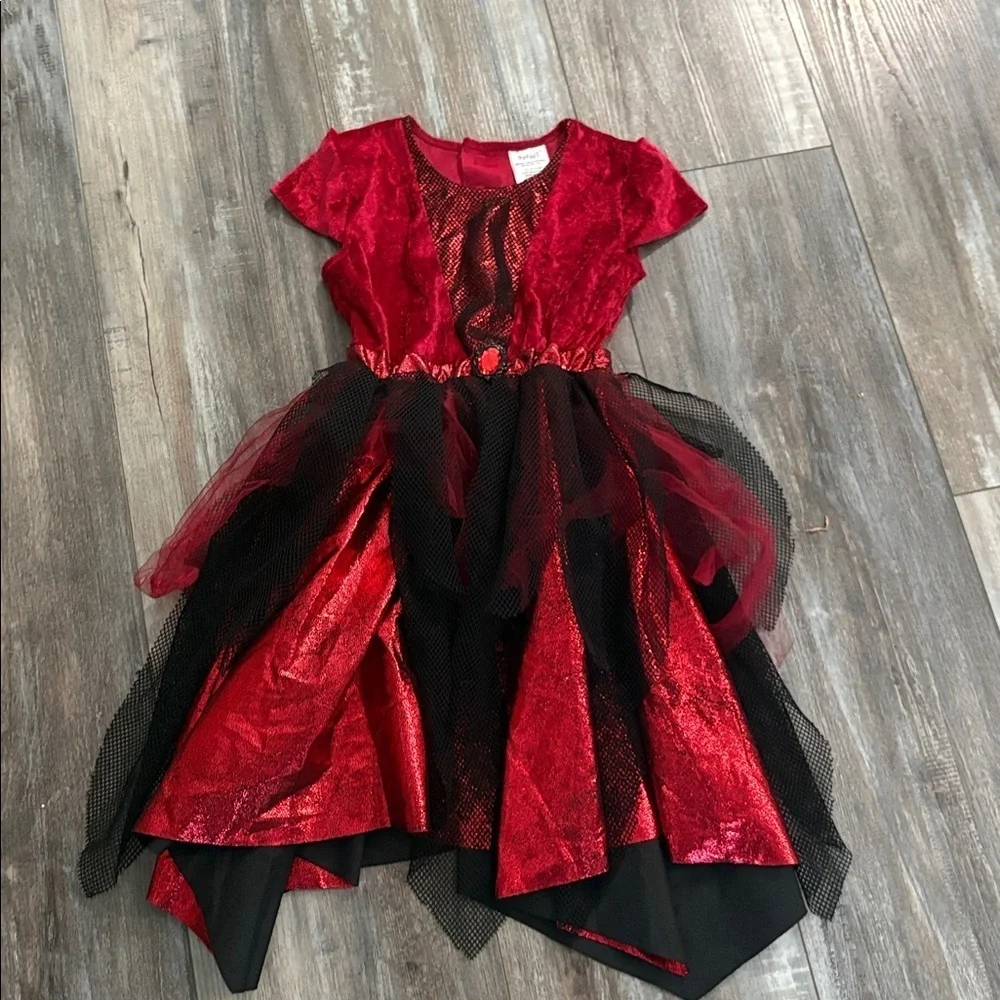 Kids Devil Costume Spirit Halloween Dress 8-10